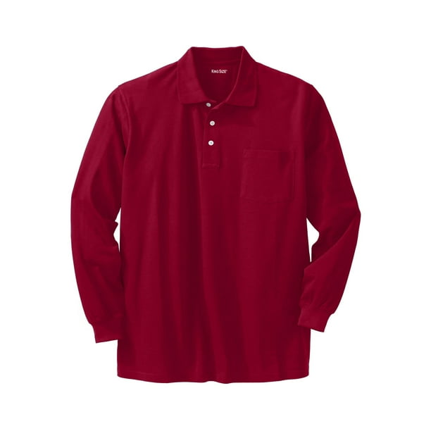 KingSize Men's Big & Tall Long-Sleeve Piqué Polo KingSize Men's Big & Tall Long-Sleeve Piqué Polo